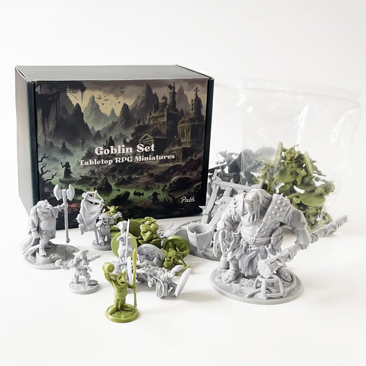 Path Gaming ゴブリン大群ミニチュアセット 46体入り 未塗装 28mmスケール TRPG・D&D対応