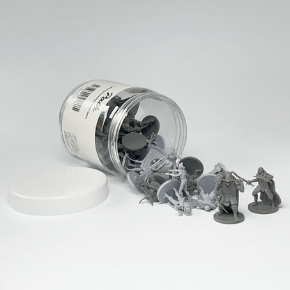 Path Gaming 種族別10種×4体セット ミニチュア 40体入り 未塗装 28mmスケール TRPG D&D対応 パス40