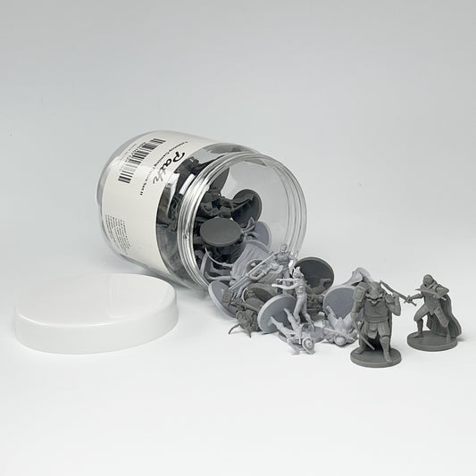 Path Gaming 種族別10種×4体セット ミニチュア 40体入り 未塗装 28mmスケール TRPG D&D対応 パス40